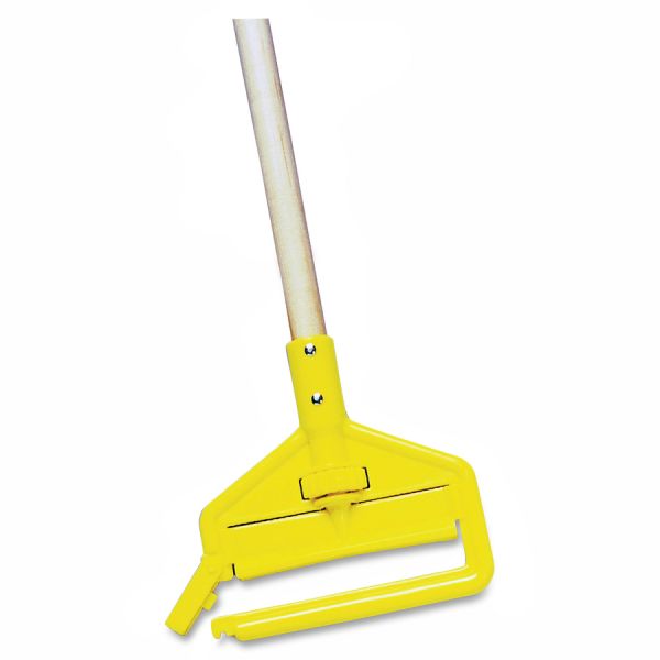 Rubbermaid Commercial 60" Invader Wet Mop Handle 60" Length - Yellow - Hardwood, Plastic - 1 Each