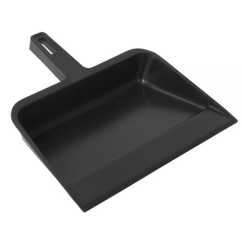 Continental Industrial Dust Pan, 12 1/4", Black