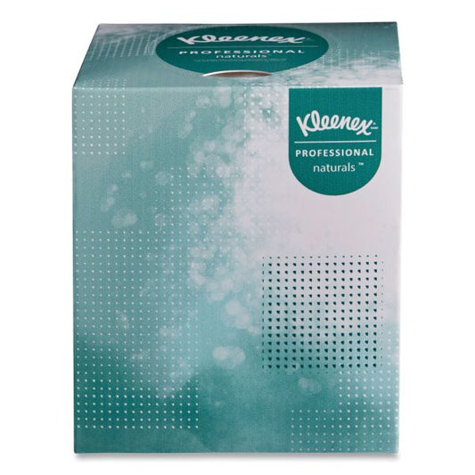 Kleenex Naturals Facial Tissue, 2-Ply, White, 90 Sheets/Box