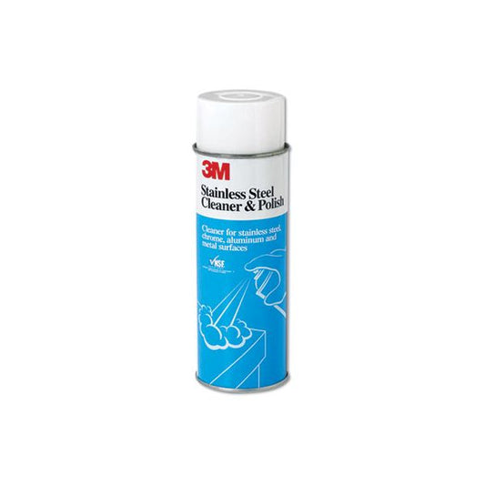 3M Stainless Steel Cleaner and Polish, Lime Scent, Foam, 21 oz Aerosol Spray, 12/Carton