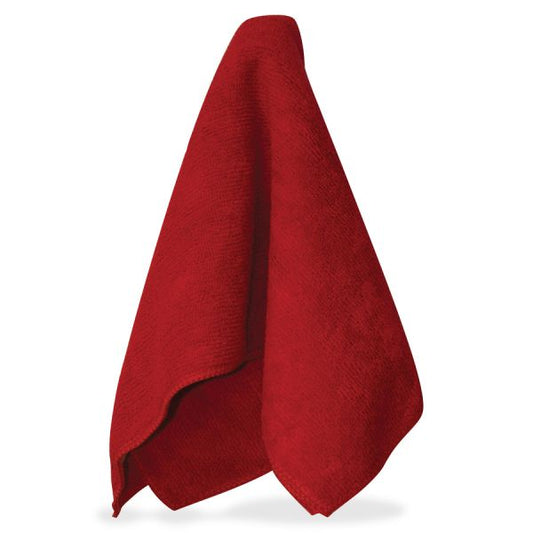 Impact Products Red Microfiber Cleaning Cloths Cloth - 16" Width x 16" Length - 12 / Bag - Red