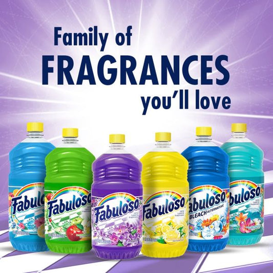 Fabuloso Multi-Purpose Cleaner 56 fl oz (1.8 quart) - Lemon Scent - 1 Bottle - Yellow