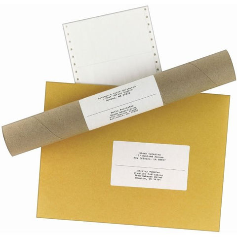 Avery Dot Matrix Printer Mailing Labels, Pin-Fed Printers, 2.94 x 5, White, 3,000/Box