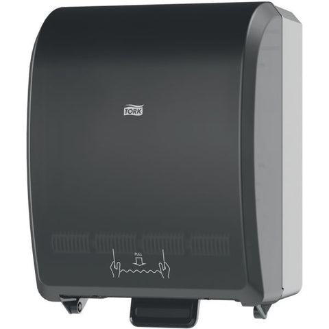 Tork Mechanical Hand Towel Roll Dispenser, H80 System, 12.32 x 9.32 x 15.95, Black