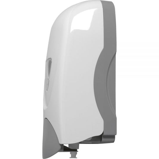 Genuine Joe Manual Foam Soap Dispenser White & Gray - 1,000 mL Capacity