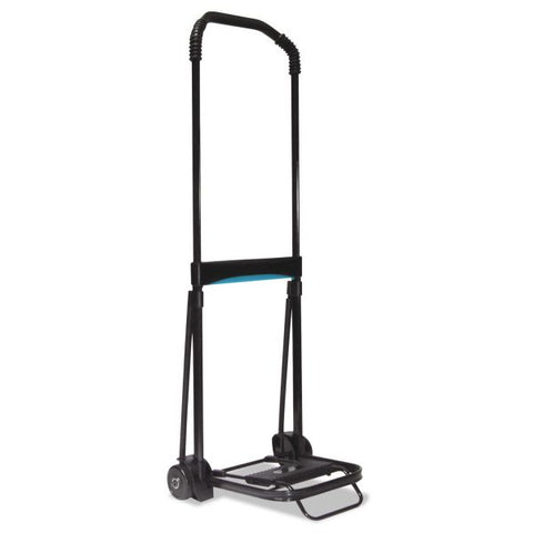 Kantek Ultra-Lite Folding Cart, 150 lb Capacity, 9.75 x 11 Platform, Black