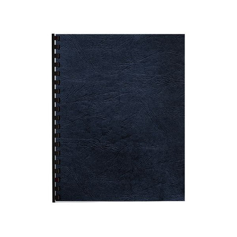 Fellowes Classic Grain Texture Binding System Covers, 11 x 8.5, Navy, 50/Pack