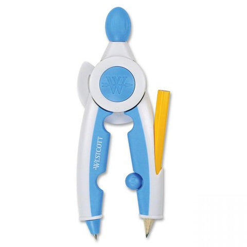 Westcott Soft Touch School Compass with Antimicrobial Product Protection, 10", Assorted Colors