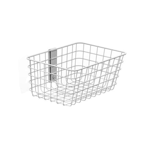 Ergotron SV Wire Basket, Small Small - 5 lb Weight Capacity - 14" Length x 12" Width x 5" Height - White