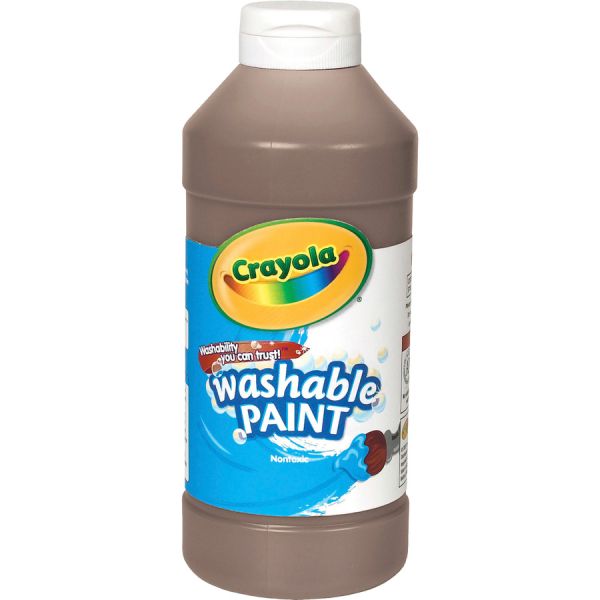 Crayola Washable Paint 16 oz Size - Brown - 1 Each