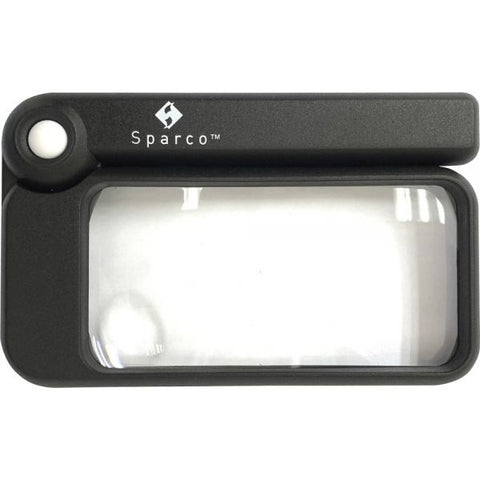 Sparco Rectangular Handheld Magnifier 2" Width x 4" Length - Acrylic