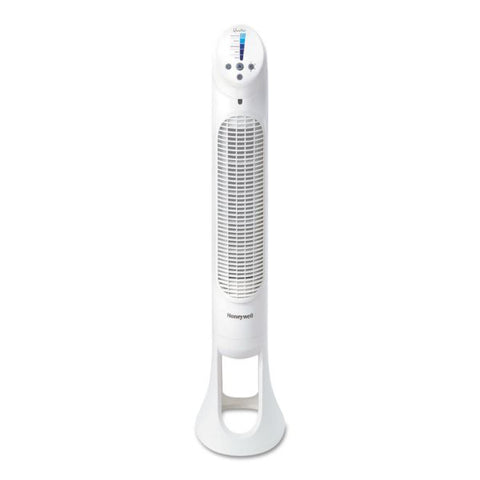 Honeywell QuietSet Whole Room Tower Fan, White, 5 Speed