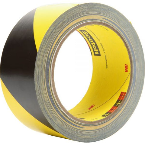 3M Safety Stripe Tape, 2" x 108 ft, Black/Yellow