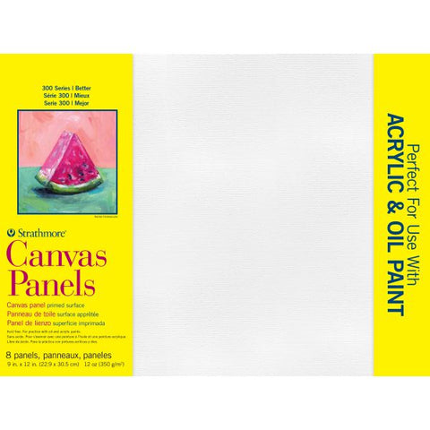 Strathmore Canvas Panels 9"X12" 8/Pkg