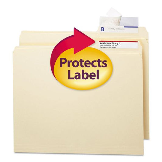 Smead Seal and View File Folder Label Protector, Clear Laminate, 3.5 x 1.69, 100/Pack