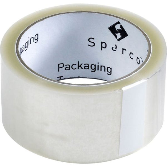 Sparco 2" Packing Tape 2" x 55 yds - 3" Core - 1.6 mil Thickness - Clear - 36/ Carton