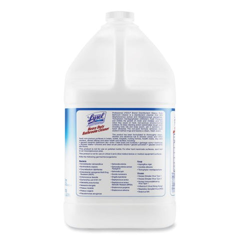 Professional LYSOL Brand Disinfectant Heavy-Duty Bathroom Cleaner Concentrate, 1 gal Bottle, 4/Carton