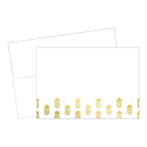 Great Papers! Golden Pineapples Thank You Card, Gold Foil, 4.875" x 3.375", 50 count