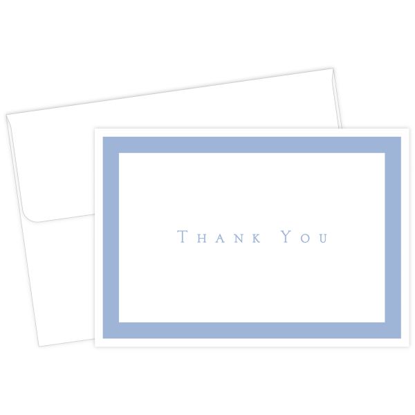 Great Papers! Periwinkle Thank You Note Cards with Envelopes, 4.875"x3.375", 50 Count