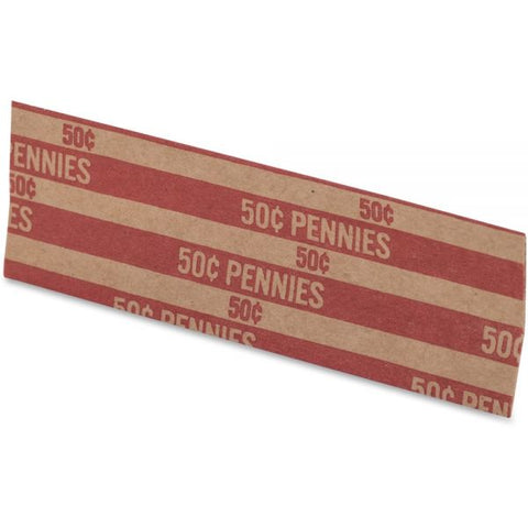 Pap-R Products Flat Coin Wrappers, Pennies, $.50, 1000 Wrappers/Box