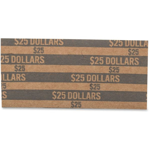 Pap-R Products Flat Coin Wrappers, Dollar Coin, $25, Pop-Open Wrappers, 1000/Box