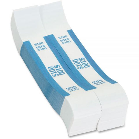 Pap-R Products Currency Straps, Blue, $100 in Dollar Bills, 1000 Bands/Pack