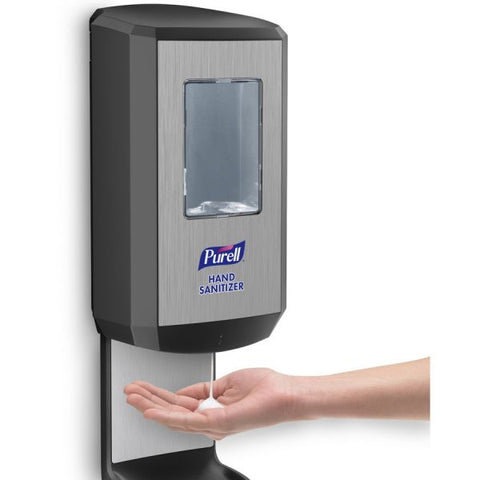 PURELL CS8 Hand Sanitizer Dispenser, 1,200 mL, 5.79 x 3.93 x 15.64, Graphite Automatic - 1.27 quart Capacity - Wall Mountable, Refillable, Site Window, Touch-free - Graphite - 1 / Carton