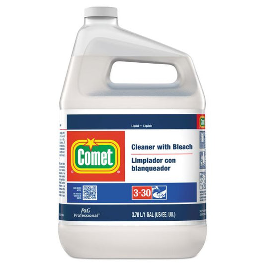 Comet Cleaner with Bleach, Liquid, One Gallon Bottle, 3/Carton