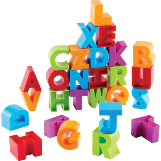 Learning Resources Letter Blocks Theme/Subject: Learning - Skill Learning: Visual, Letter Recognition, Alphabetical Order, Color Identification, Word Building, Fine Motor, Eye-hand Coordination, Tactile Discrimination - 2 Year & Up - Multi