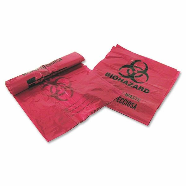 Medegen MHMS Infectious Waste Red Disposal Bags 3 gal - 200/Box - Red