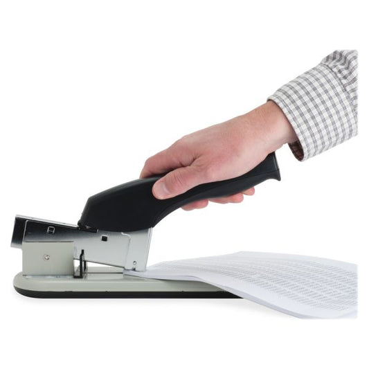 Business Source Heavy-duty Stapler 210 Sheet Capacity - Black, Putty