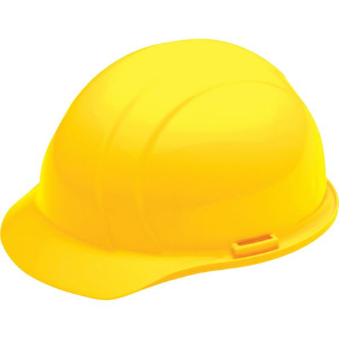 SKILCRAFT Easy Quick-Slide Cap Style Hard Hat 4-Point Suspension - Size 6 1/2-8 - Polyethylene - Yellow - 1 Each