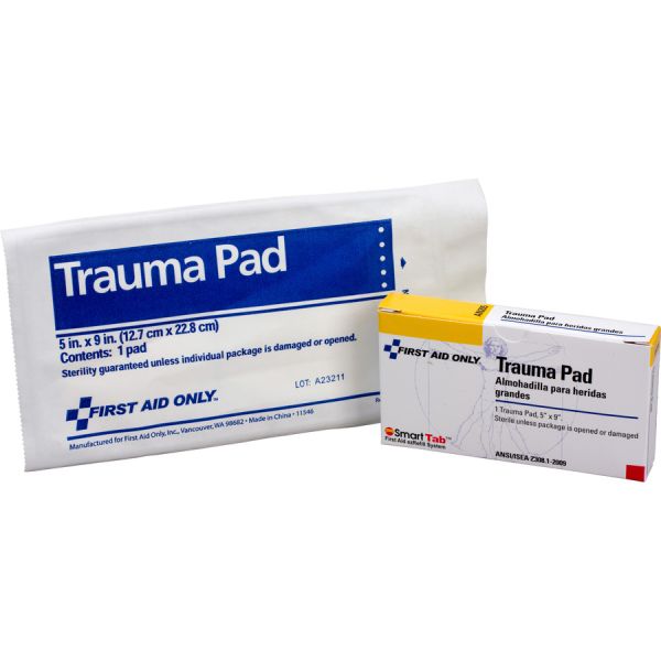 First Aid Only 10 Person ANSI Class A Refill, 5 x 9 Trauma Pad