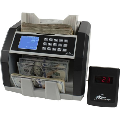 Royal Sovereign Front Load Bill Counter w/ Value Counting/Counterfeit Detection, 1500 Bills/Min