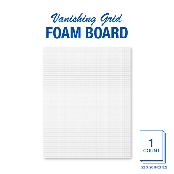 White Grid Foam Board White Grid Foam Board, 22"x28"