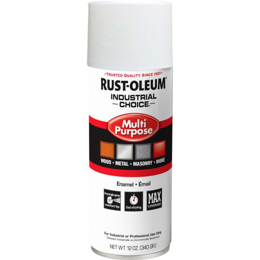 Rust-Oleum Industrial Choice Enamel Spray Paint 12 fl oz - 1 Each - White