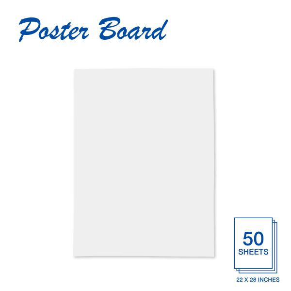 White Poster Board White Poster Board, 22"x28"