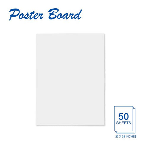 White Poster Board White Poster Board, 22"x28"