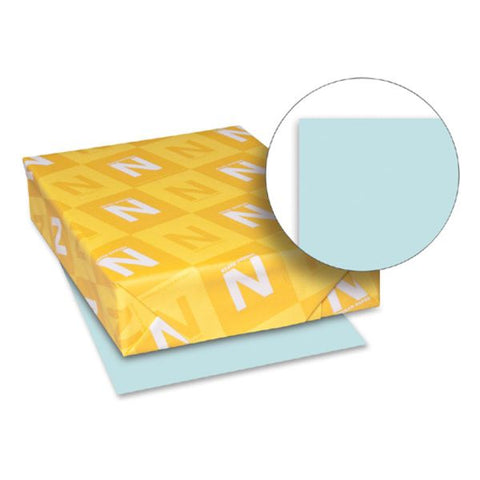 Neenah Paper Exact Index Card Stock, Smooth, 110lb, 8 1/2 x 11, Blue, 250 Sheets