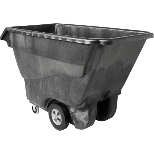 Rubbermaid Commercial Standard Duty Utility Truck 1250 lb Capacity - Structofoam - x 33" Width x 72" Depth x 43" Height - Black - 1 Each