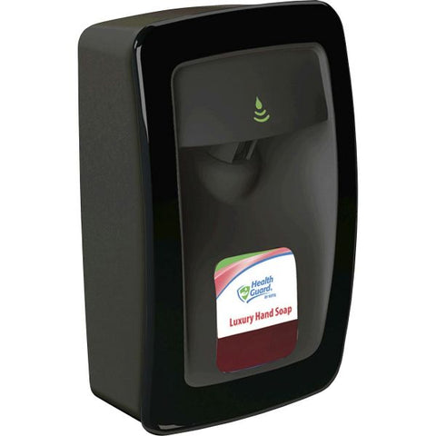 Health Guard Designer Series No Touch Dispenser Automatic - 1.06 quart Capacity - Support 4 x C Battery - Touch-free, Key Lock, Refillable - Black - 1Each