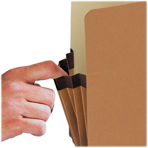 Smead Redrope Drop Front File Pockets, 5.25" Expansion, Legal Size, Redrope, 10/Box