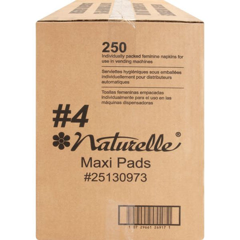 Impact Products Naturelle Maxi Pads 250 / Carton - Individually Wrapped, Anti-leak