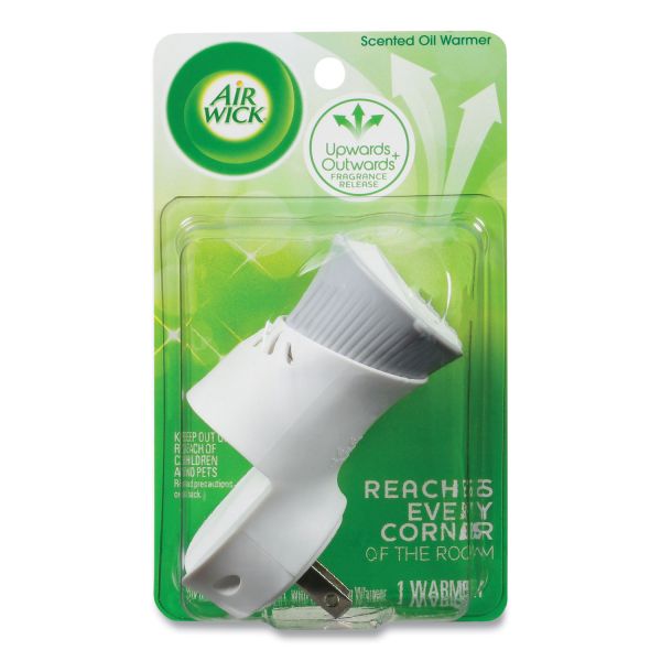 Air Wick Scented Oil Warmer, 1.75" x 2.69" x 3.63", White/Gray, 6/Carton