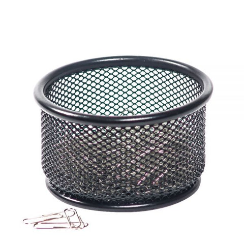 Mesh Paper Clip Holder, Black