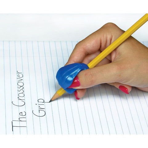 The Pencil Grip, Inc. The Crossover Grips 1.50" Length - Thermoplastic Elastomers(TPE) - Assorted Colors - 12/ Pack