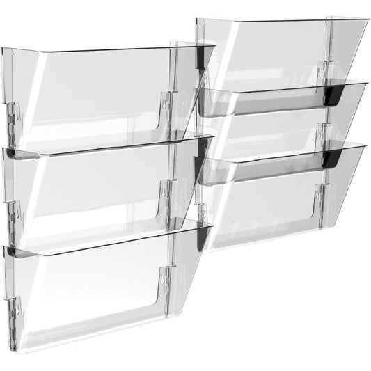 Storex Wall File, Legal Size, 16" x 4" x 7", Clear