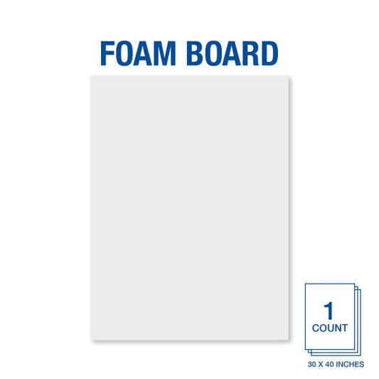 White Foam Board White Foam Board 30"x40"