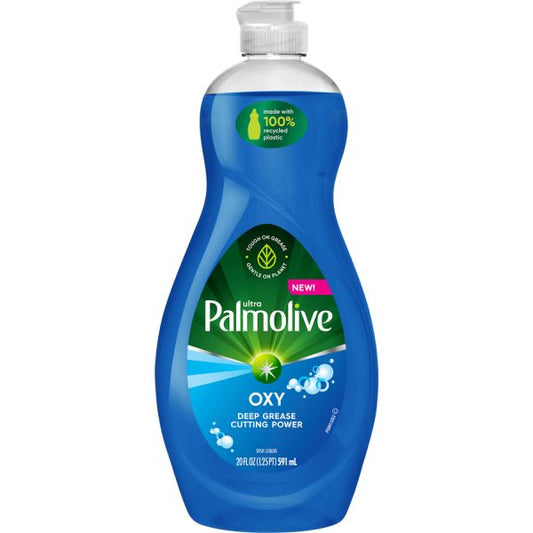 Palmolive Ultra Dish Soap Oxy Degreaser Concentrate Liquid - 20 fl oz (0.6 quart) - 1 Each - Blue