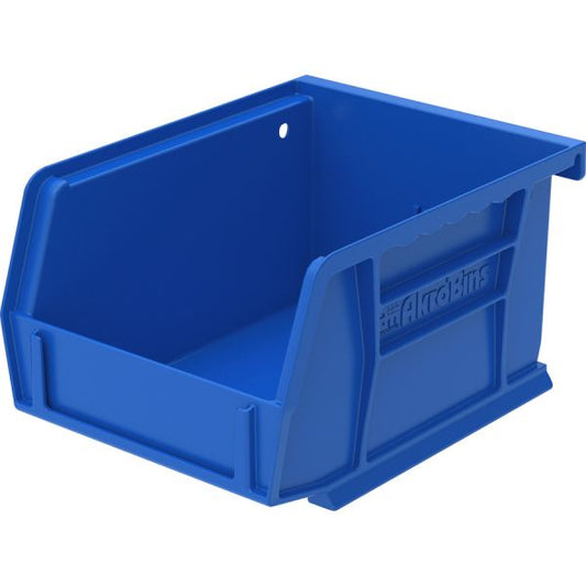 Akro-Mils Akrobin 3" Height x 4.1" Width x 5.4" Depth - Polypropylene - Blue